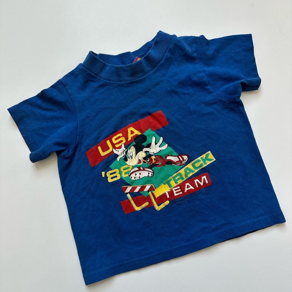 Vintage Disney 1988 Summer Olympics Mickey Tee